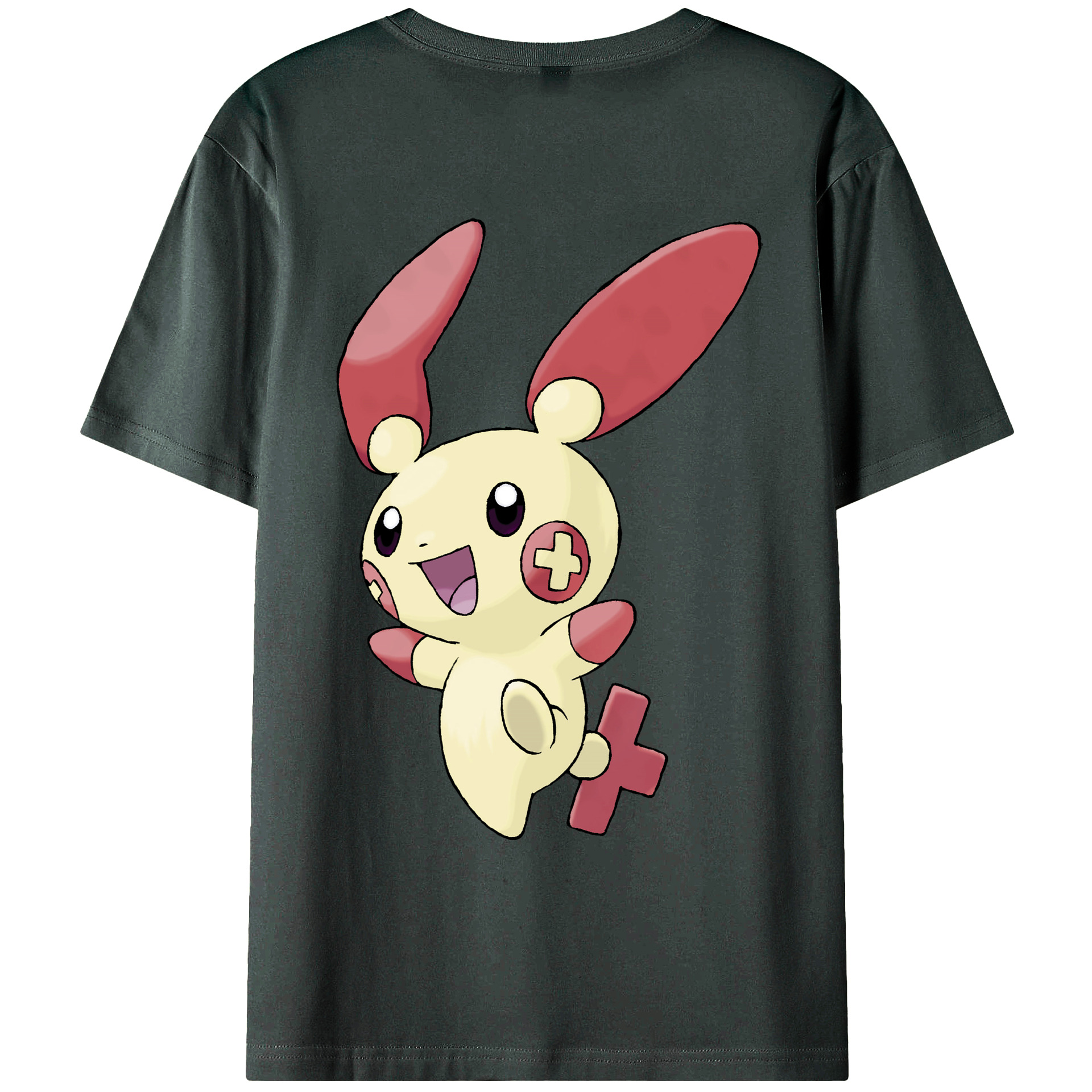 （画像用） ポケットモンスター Pokémon 綿100％ メンズ半袖Tシャツ（バックプリント） 通気性